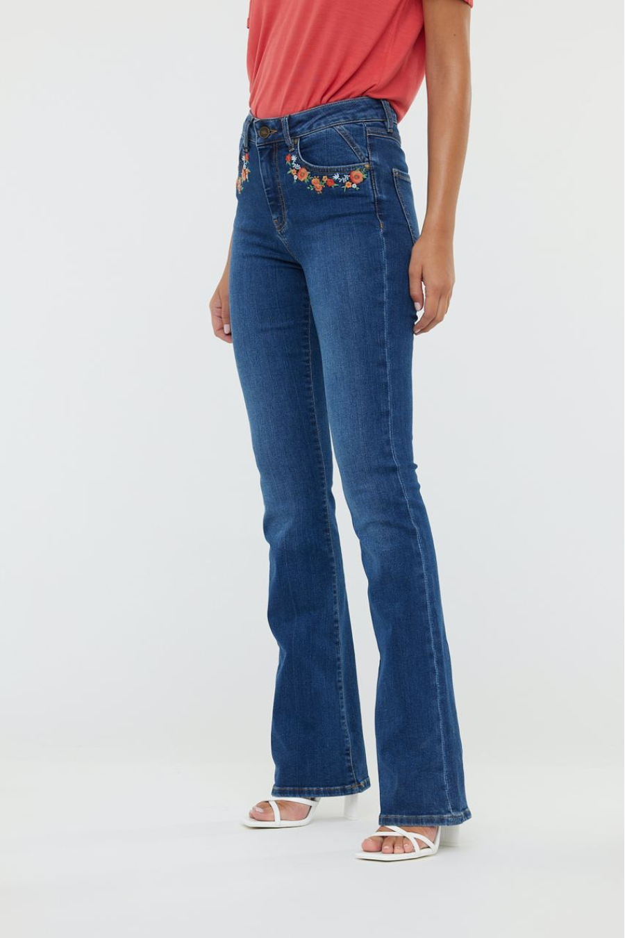 Bootcut W JEDEN D124 MEDIUM BLUE BRUSHED