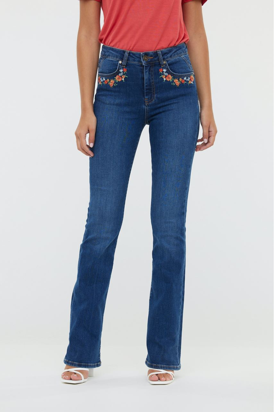 Bootcut W JEDEN D124 MEDIUM BLUE BRUSHED