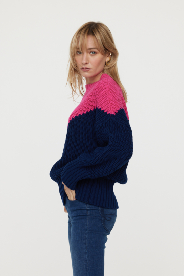 Sweaters W CLOREL ML W502 201 - NAVY