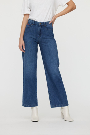 Platie džinsi W LC171 D166 Z1 BLUE BLD - BLUE DENIM Platie džinsi W LC171 D166 Z1 BLUE BLD - BLUE DENIM