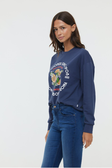 Sweatshirts W ESTELLE ML S305 5G 201 - NAVY
