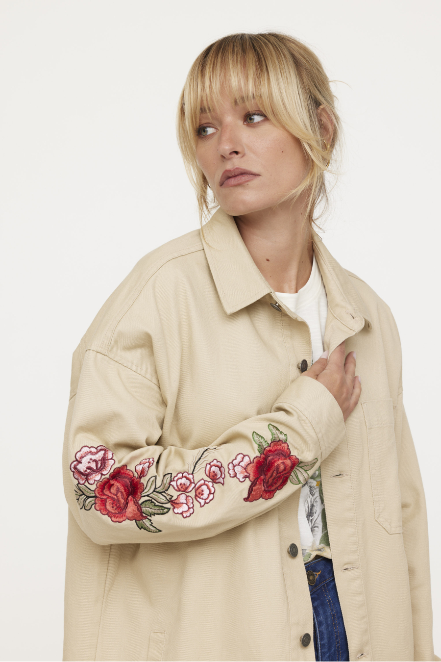 Shirts U DONER ML S509 507 - IVORY Shirts U DONER ML S509 507 - IVORY