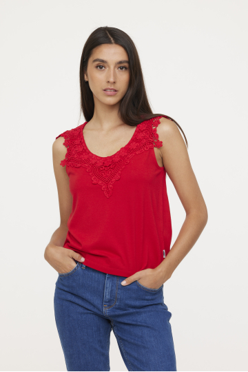 T-shirts W AMACHI SM S541 CH. 433 - CHERRY