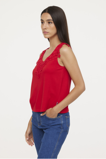 T-shirts W AMACHI SM S541 CH. 433 - CHERRY T-shirts W AMACHI SM S541 CH. 433 - CHERRY