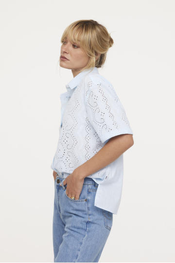 Shirts W DAMA M3/4 S448 BG BLUE GREY Shirts W DAMA M3/4 S448 BG BLUE GREY