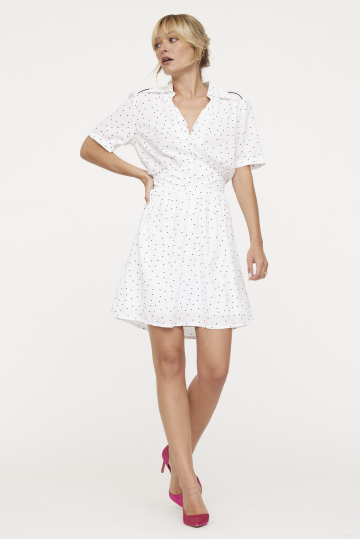 Dresses W LIRA MC S435 BL. 014 - BLANC