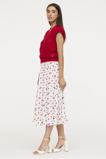 Skirts W POLINA S471 CH. 433 - CHERRY Skirts W POLINA S471 CH. 433 - CHERRY