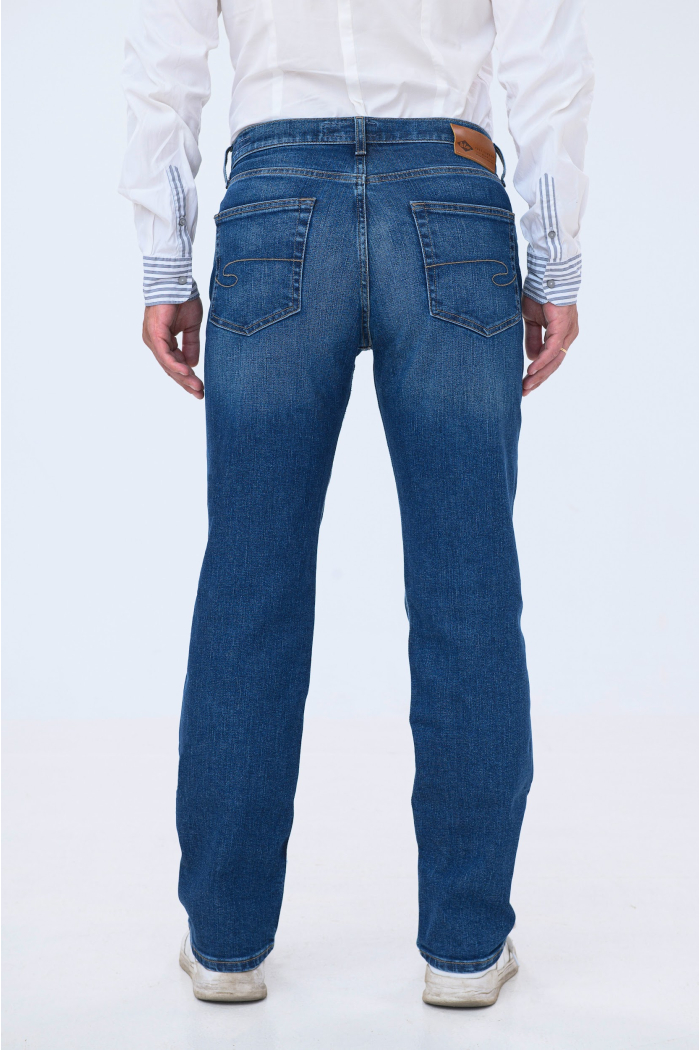 Jeans Vintage Lee Cooper Taille 44 - Coupe Droite, Longueur 75cm - Gris Foncé - Occasion Bon état
