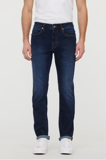 Straight jeans M LC122ZP F  D191 ZI - DARK BLUE BRUSHED