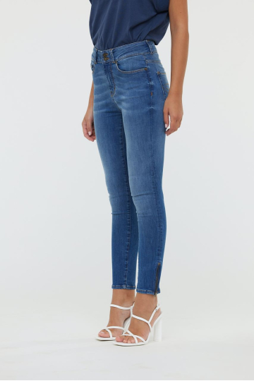 Skinny jeans W LC115F CR D119 MEDIUM BRIGHT BLUE