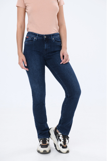 Taisnie džinsi LC161 L19-285 BLUE BLACK