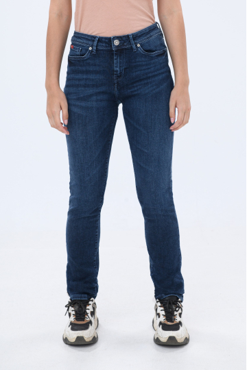 Taisnie džinsi LC161ZP L18-1619 DARK BRUSHED USED