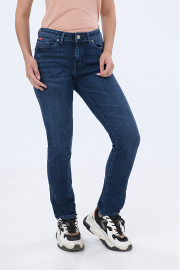 Taisnie džinsi LC161ZP L18-1619 DARK BRUSHED USED