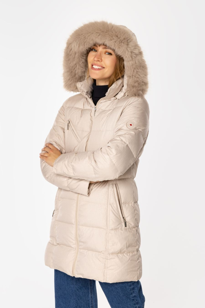 Warm Jacket Lee Cooper Parka Ladies Lee Cooper Two Zip Bubble