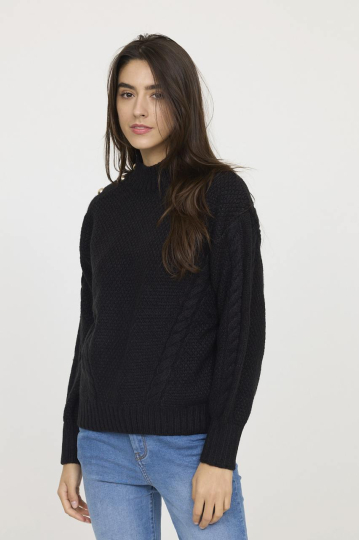 Sweaters W CUPRA ML W500 BL 100 - BLACK