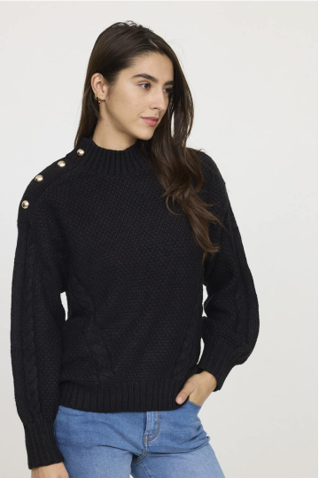 Sweaters W CUPRA ML W500 BL 100 - BLACK