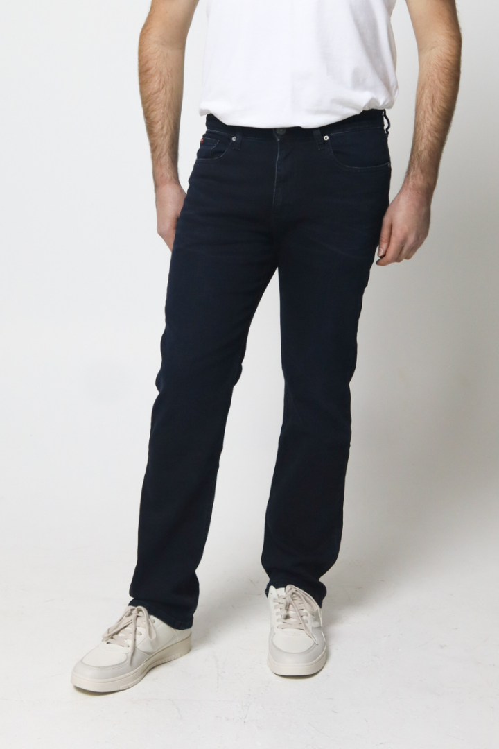 Polo col Mao en coton bio - Polo homme noir