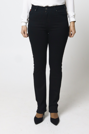 Taisnie džinsi KIM HR 1900 BLACK