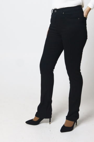 Taisnie džinsi KIM HR 1900 BLACK Taisnie džinsi KIM HR 1900 BLACK