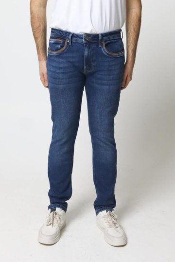 Straight jeans M LC122ZP F D281 DSB DOUBLE STONE BRUSHED