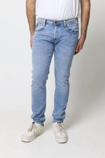 Straight jeans M LONGJOHN D156 CLEA CUBR - CLEAR BLUE BRUSHED