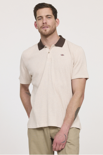 Polo M BAILLIS MC S614 523 - BEIGE CHINE