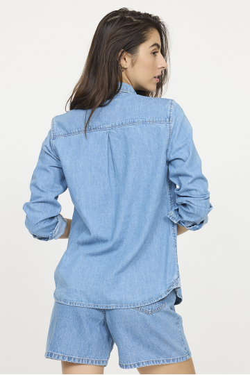 Shirts W DAMIRA ML D300 VB V2 - VINTAGE BLUE Shirts W DAMIRA ML D300 VB V2 - VINTAGE BLUE