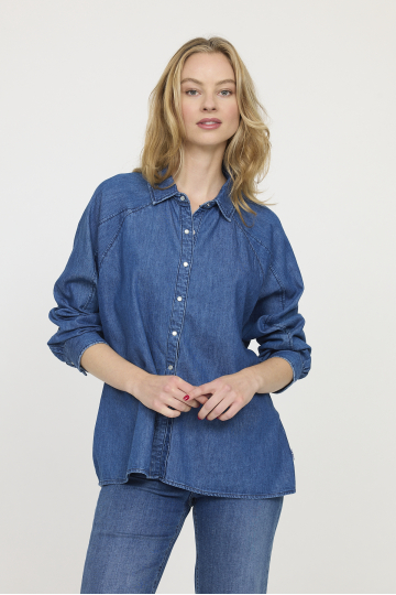 Shirts W DULIA ML D300 VB V2 - VINTAGE BLUE