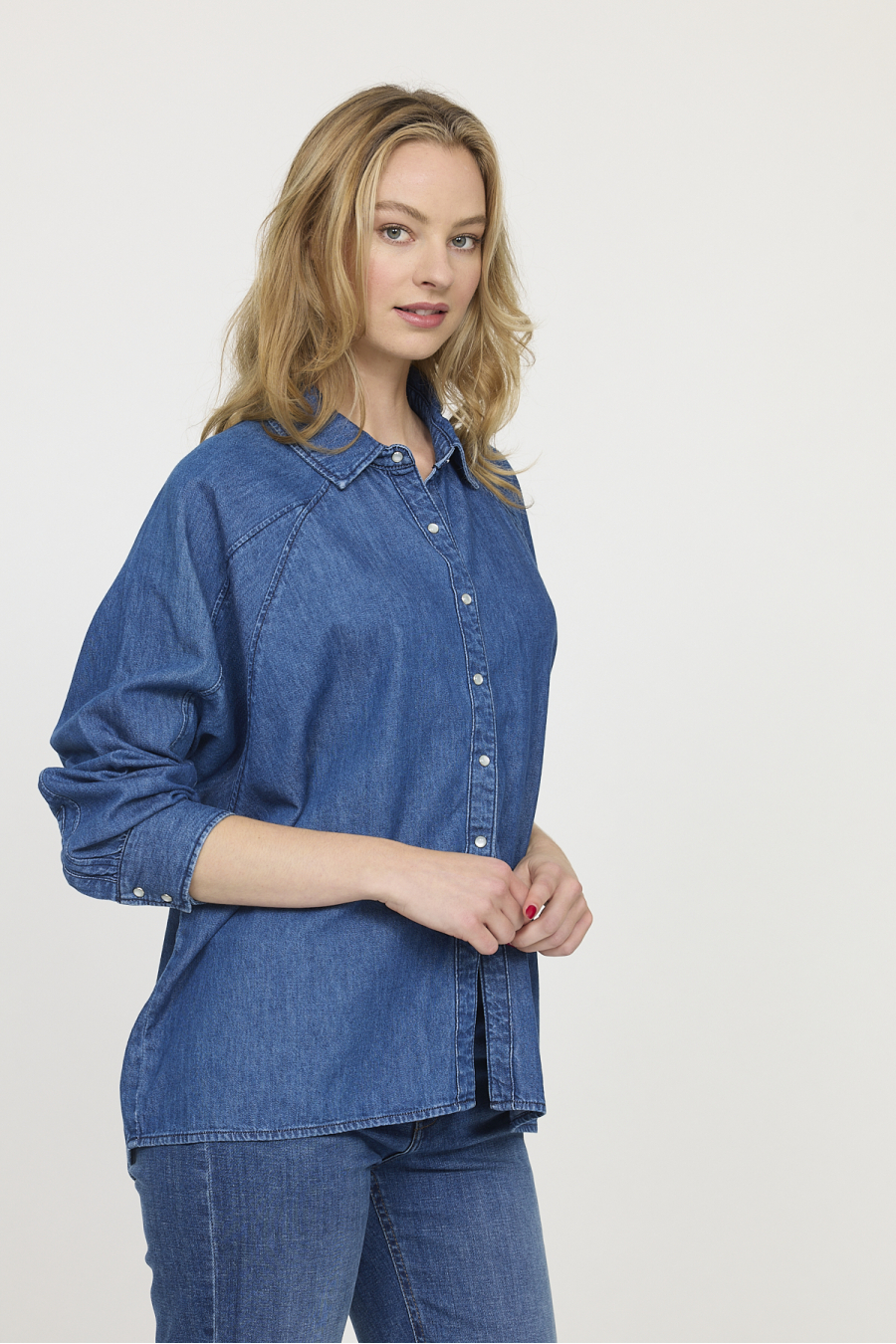 Shirts W DULIA ML D300 VB V2 - VINTAGE BLUE Shirts W DULIA ML D300 VB V2 - VINTAGE BLUE
