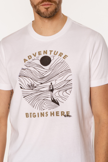 T-shirts M ADVENTURE 1145 WHI WHITE