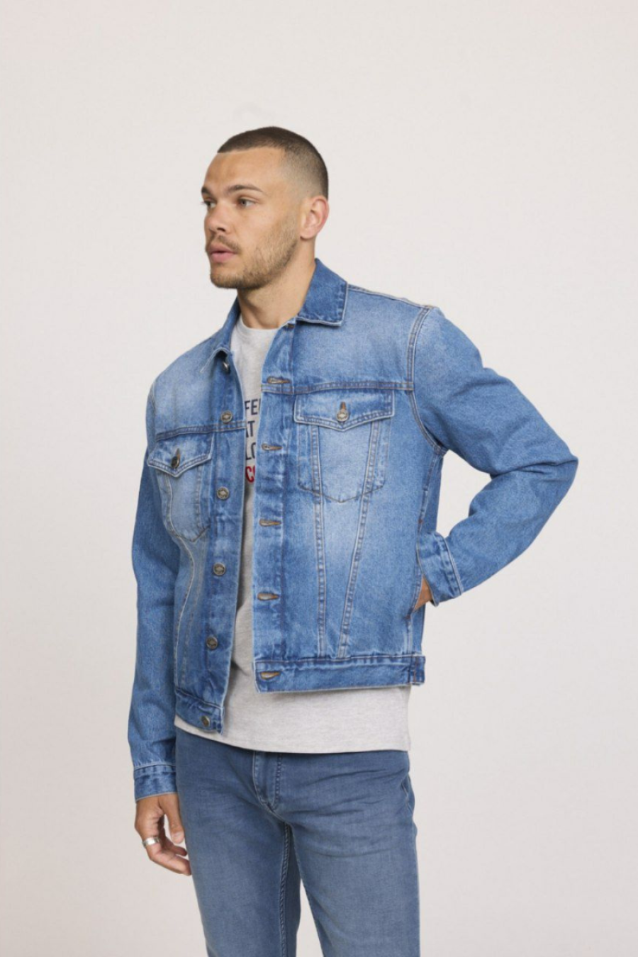 Jackets M FELOW ML D337 VMB VINTAGE MEDIUM BLUE