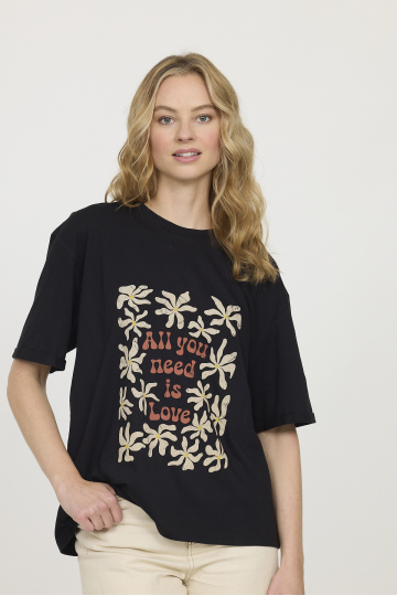 T-shirts W ALINKA MC S750 100 - BLACK