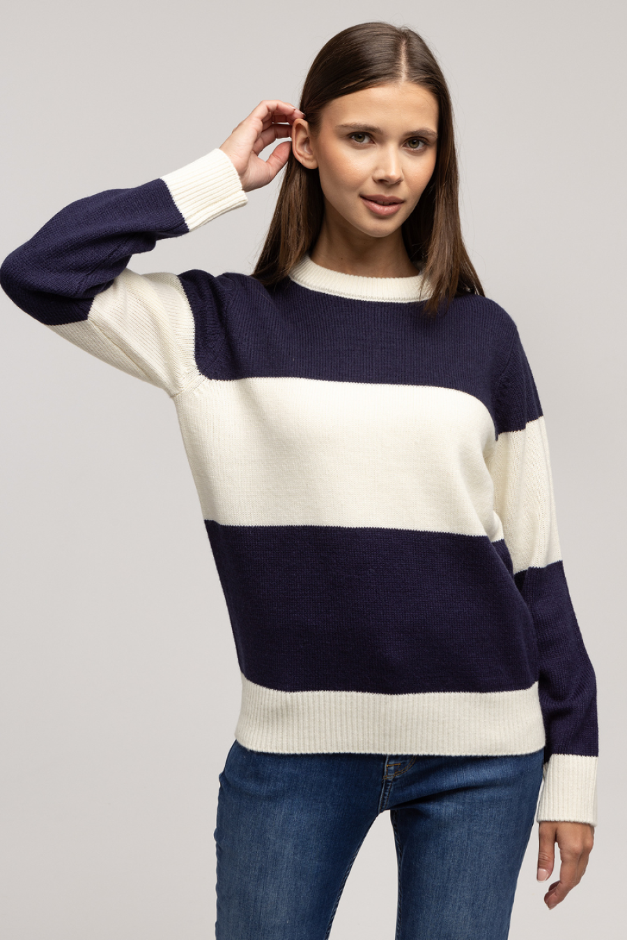 Džemperi D ELISA 8515 STRIPE STRIPE