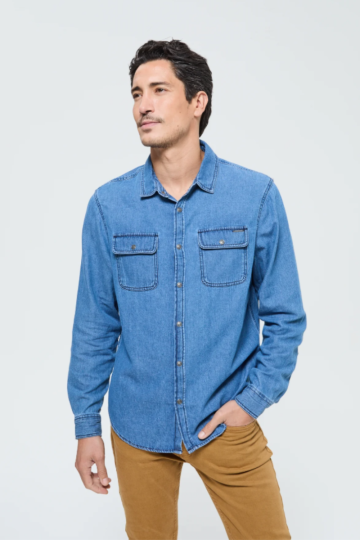 Shirts M DAREL ML D368 MB M3 - MEDIUM BLUE