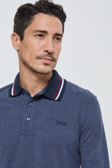 Polo M BELANI ML W861 201 - NAVY