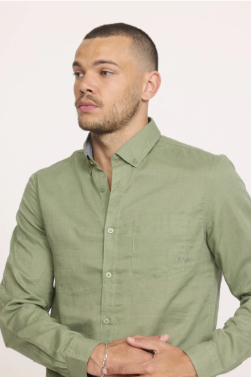 Shirts M DOLINO ML S468 KV. 747 - KAKI VERT