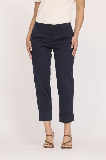 Pants W JAVI F174 DN 218 - DARK NAVY