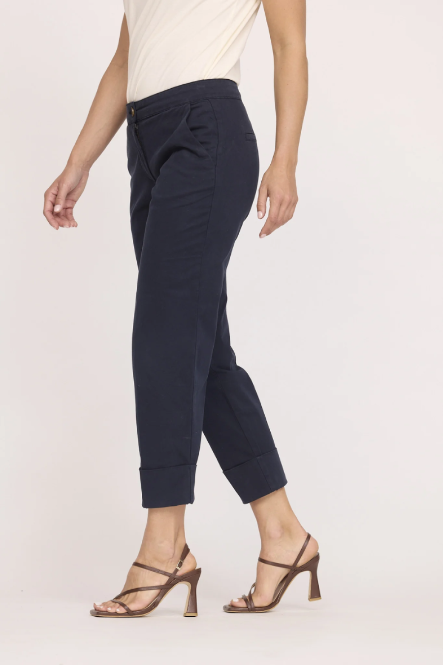 Auduma bikses W JAVI F174 DN 218 - DARK NAVY