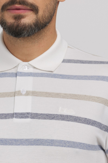 Polo krekli M ALBIE 6485 WHITE WHITE