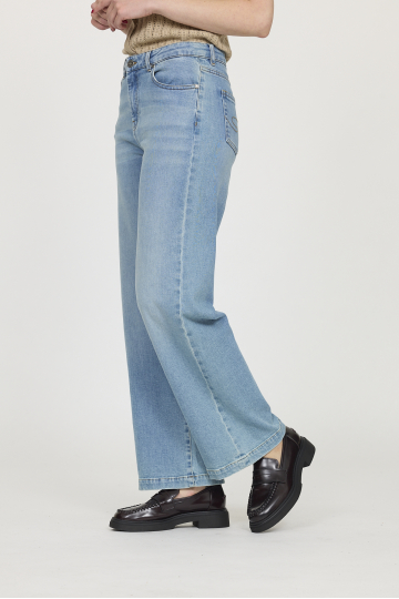 Wide leg jeans W LC171 D311 BL.BR. B4 - BLEACH BRUSHED