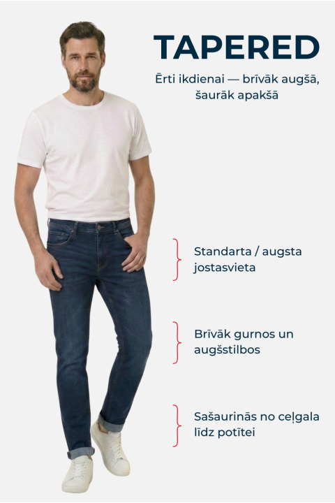 Tapered jeans