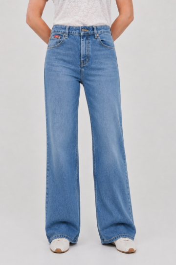 Wide leg jeans LC171 781 LIGHT BLUE BRUSHED