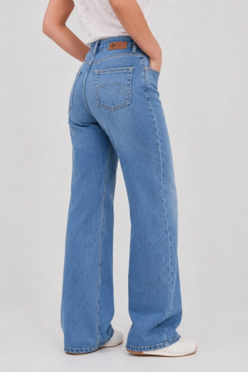 Wide leg jeans LC171 781 LIGHT BLUE BRUSHED