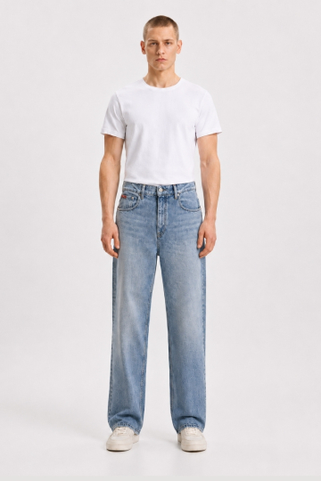 Loose/baggy jeans M JARIUS D261 LBBR 0Z - LIGHT BLUE BRUSHED